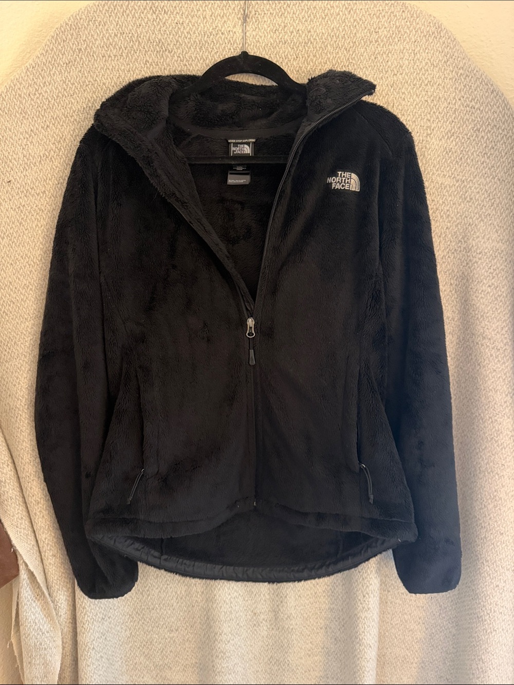 The North Face Women's Black Plush Full-Zip Jacket